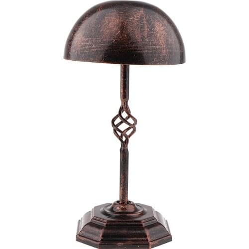 Red Bronze/Brass Bronze/Black Metal Wig Cap Helmet Hat Rack Holder Display Stand 13.8 inches