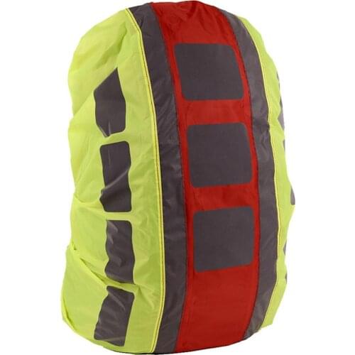 Reflective Backpack Cover Outdoor Hikingk Riding Bacpack Rain Cover Shoulder Bag Waterproof Cover Adjustable Elastic Straps