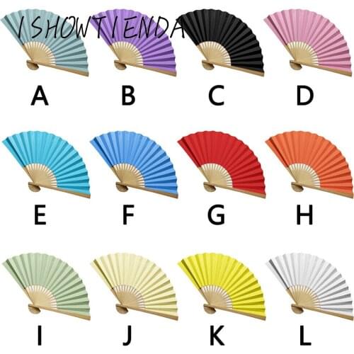 Chinese Traditional Hollow Fan Wooden Hand Made Chinese Style Hand Held Fan Bamboo Paper Folding Fan Decor