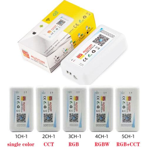 Tuya Smart Wifi led Controller DC5-24V Single color/CCT/RGB/RGBW/RGB+CCT LED Strip Change Dimmer