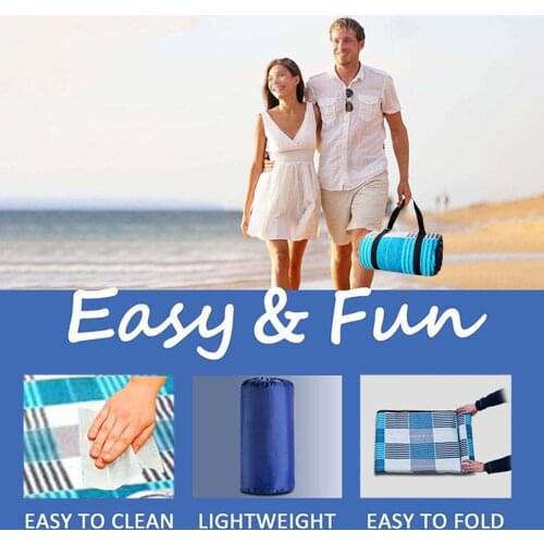 Waterproof Picnic Blanket Camping Mat Outdoor Sleeping Tent Mattress Sitting Sand Free Mat Sandproof Beach Blanket #G4