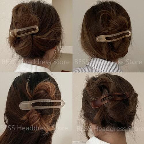 Korea Duckbill Clip Hair for Women Girls Hairpin Top Clip Disk Hair Plastic Hair Claw Crab Clamps Makeup Headwear Accessories