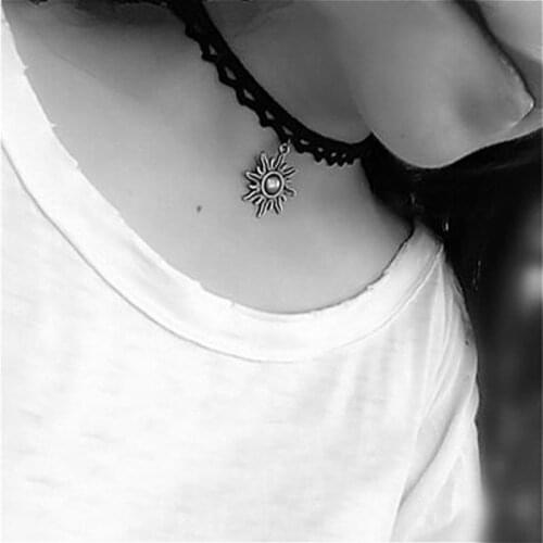 Women Torques Hiphop Cute Cosplay Maid Collar Punk Gothic Leather Choker Metal Chain Adjustable Heart Necklace Fashion Jewelry
