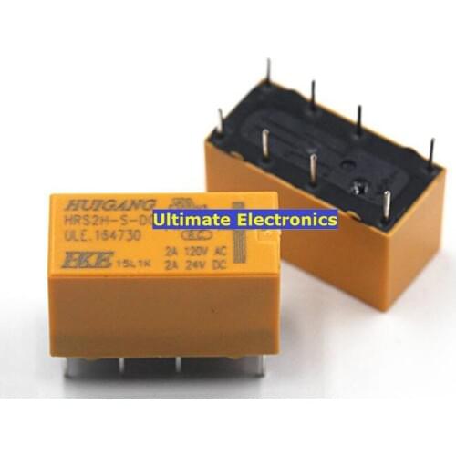 10pcs HRS2H-S-DC5V-N 5V 8-pin 2A 4078 Signal Relay