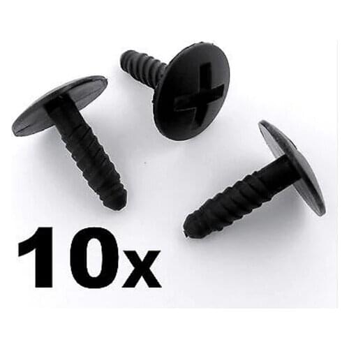 10x For VW Volkswagen T5 Transporter LT Headlight Engine Battery Grille Cover Screws