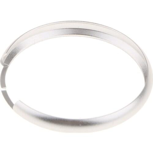 2Pieces Smart Key Case Remote Fob Ring Cover For BMW Mini Cooper Silver+Blue