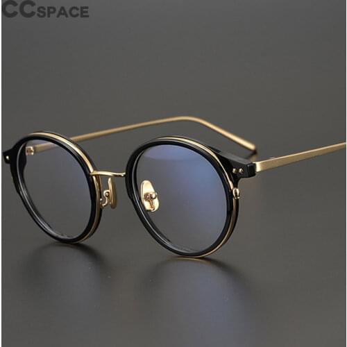 47569 Vintage Round Luxury Pure Titanium Optical Glasses Frames Men Women Fashion Computer Eyeglasses