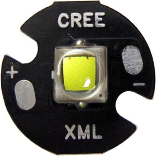 5pcs/lot 10W Original CREE XML L2 / XML T6 White 6500K Flashlight LED With 16mm Round Base