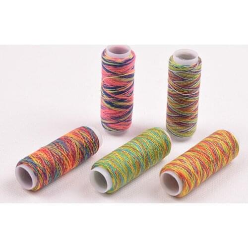 5PCS Sewing Machine Threads Overlocking String Polyester Colorful All Purpose