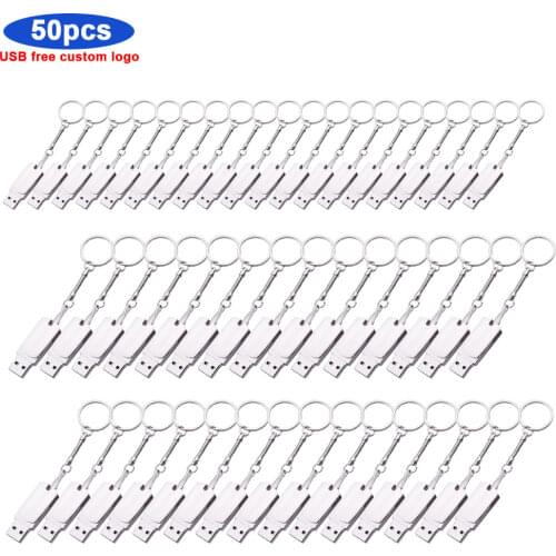 50pcs/lot free logo USB 2.0 memory stick 4GB 16GB pendrive 32GB 64GB 128GB usb flash drive high speed pen drive ratating U Disk