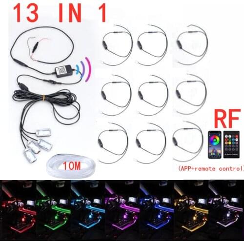 Car light interior led 12v atmosphere lamp decoration decoration car led floor foot light flexible strip ambient light for vw