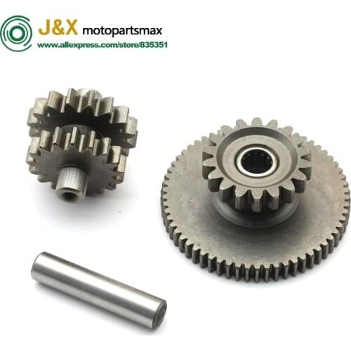 Free Shipping Motorcycle motor tooth Pearl River happiness CG125 cg150 ejector motor gear Start bridge gear set