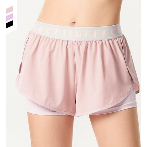 Quick Dry 2 In 1 Running Shorts Women Loose Leisure Yoga Shorts Fake Skirts Training Sweatpant Sportswear Fitness Trousers