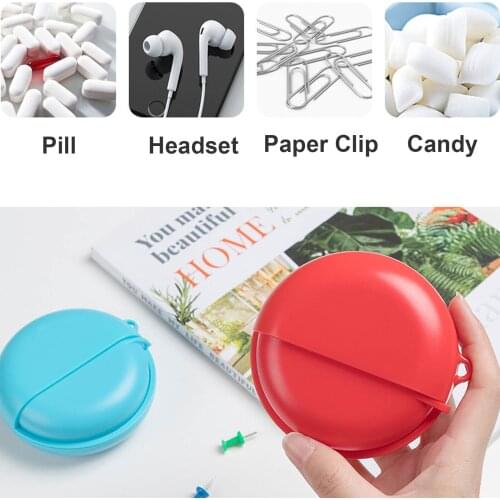Mini Earphone Case Hard PP Shell Portable container Coin Box Locator Anti-lost Device Plastic Storage Box Headset Storage Case