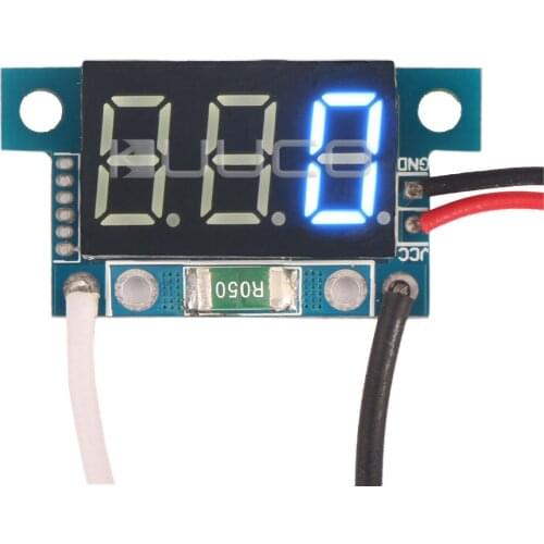 Digital Meter DC 0~1A Digital Current Meter 0.36" Blue LED Ammeter Tester DC 5V 12V 24V Ampere Panel Meter