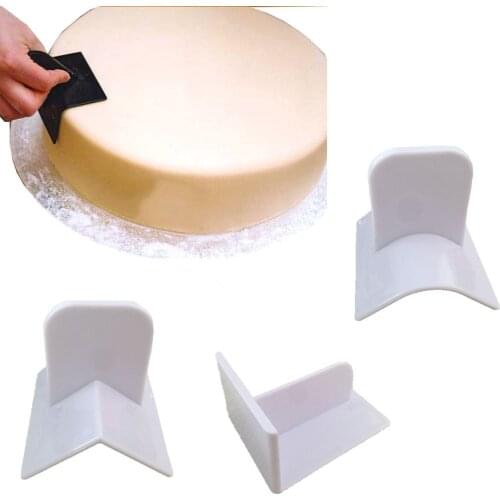 7 Shapes Cake Smooth Plastic Fondant Promotion Cake Smoother With Square Right Angle Polisher Tools Mould Surface Polishing K585