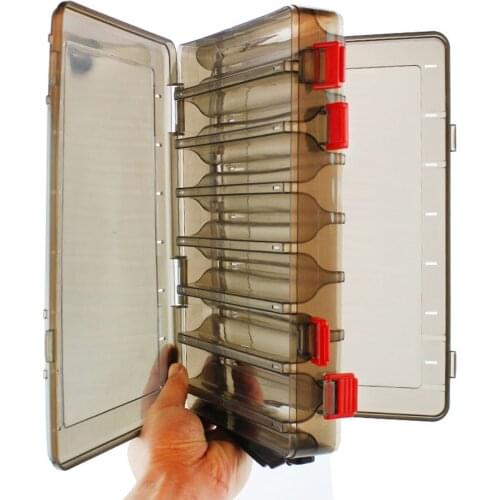 Fishing Tackle Box Bait Lure Hooks Box Bait Storage Case 14 Compartment Fishing Tool Tackle Sorting Box X338G