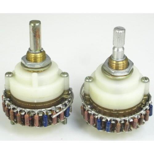 Round Handle Flower Stalk 23 Step Progressive Shunt Volume Control Potentiometer Single Channel 10K 50K 100K 250K DALE Resistor