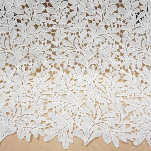 Flower Hollow Lace Cloth Embroidered Womens Summer Cotton Cloth African Eembroidery Cord Fabric Nigerian for party