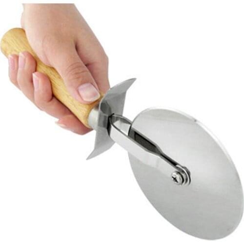 Stainless Steel Pizza Knife Diameter 6.6CM Pizza Cutter Pizza Wheel Knife Rotary Pie Knife Cake Baking Wheel Knife Pizza Tools