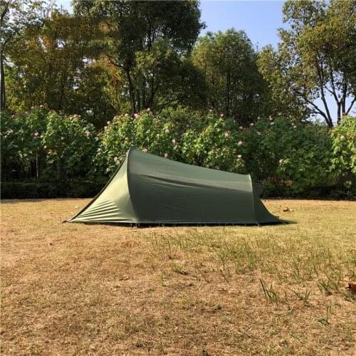 Updated version Ultralight 2 Person backacpking tent, Army green 2 person swag tent,2 person Army green camping tent