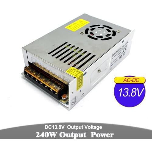 Variable 13.8V 240W DC Power Supply unit Driver Transformer 220V 110V AC DC13.8V Power Source for Monitor Machinery CNC CCTV