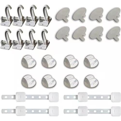 Customize Multi Baby Safety Kit—8 Drawer Lock,4 Adjustable Cabinet Drawer Lock,8 Corner Guard,8 Anti-electric Shock