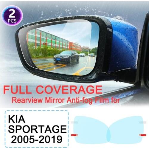 Full Cover Anti Fog Film Rearview Mirror for KIA Sportage 2005~2019 JE KM SL QL Car Films Accessories R 2006 2008 2010 2016 2018