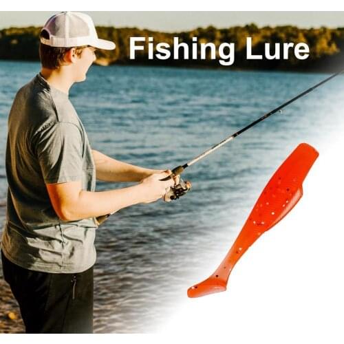 6Pcs 8.5cm 5g Fishing Lure Simulation Bionic TPR T-Tail Swimming Soft Bait Good Toughness High Density Durable for Bass