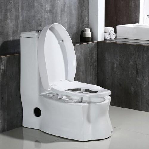 Squatting toilet odor proof European color gold one-piece squatting and sitting ceramic integrated double siphon sealed toilet