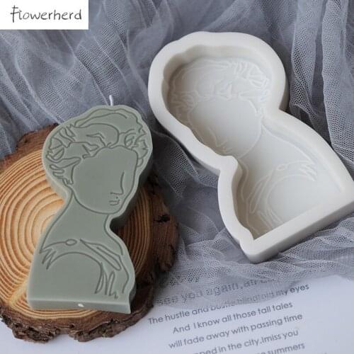 European Portrait Biscuit Candle Silicone Mold Plaster Molds Handmade Soap Mould Epoxy Stick Figure Molds