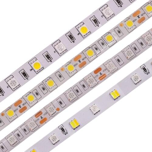 SMD 5050 RGB LED Strip Light Waterproof LED Tape 5M 300LED DC12V 24V RGBCCT RGBW RGBWW White Warm White LED Light Strip Flexible