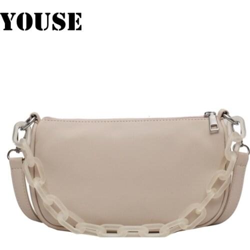 YOUSE Brand 2020 New Shoulder Bags Armpit Bags Womens Fashion Trend Versatile Cross-body Bags Simple Small Square Bags