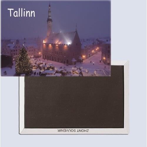 Capital of Estonia, Tallinn, Tourist souvenirs, Magnetic refrigerator magnet, Home decoration