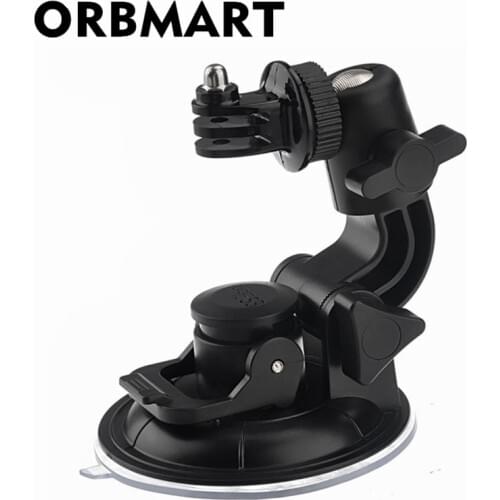 Orbmart Multi-Purpose 9CM Suction Cup Mount Universal Car Vehicle Holder 360 Degree Stand For Gopro 8 4 3+ 3 2 1 Xiaomi Yi SJCAM