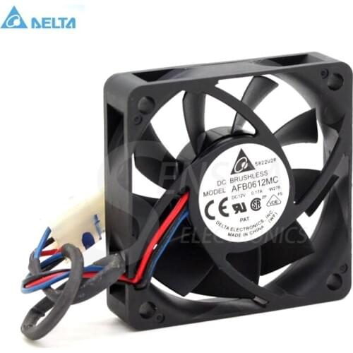 Original Delta AFB0612MC 6CM 60mm 6015 0.17A Dual Ball line CPU cooling fan 60x60x15mm dc 12v fan
