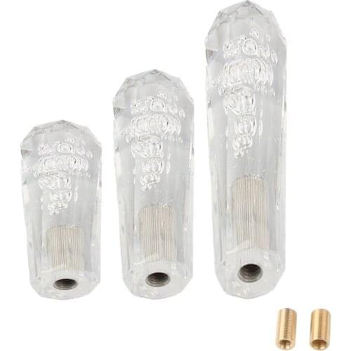 10 15 20cm Car White Transparent Stitching Multicolor Gear Shift Knob Crystal Bubble Gear Shift Knob Colorful Shifter Lever