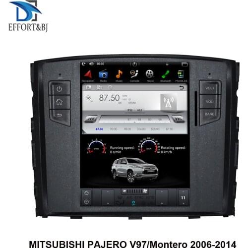 10.4 inch Tesla style Screen Android 9.0 Car GPS Navigation For MITSUBISHI PAJERO V97/Montero2006-2015Car radio player head unit