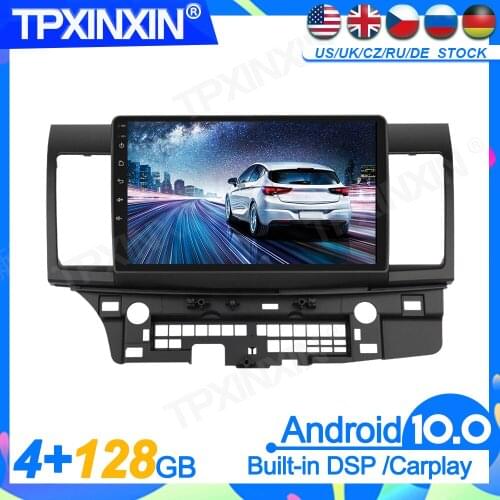 4+128G Android For Mitsubishi Lancer 2012+ Car Player Stereo GPS Navigation Multimedia Auto Radio Head Unit Tape Recorder IPS