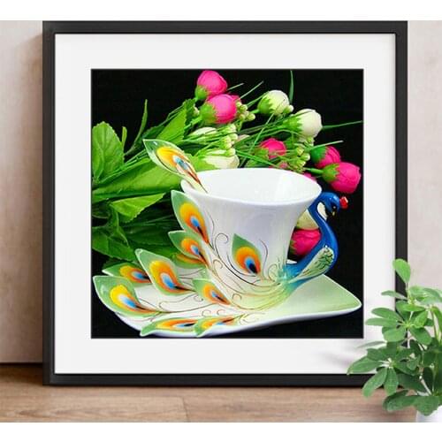 Diamond Embroidery Full Display Flowers Diamond Painting With Square Stones Mosaic Diamond Pictures With Rhinestones