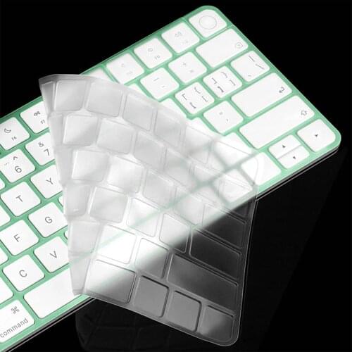 TPU Keyboard Skin Cover For 2021 Apple New iMac 24'' M1 Chip Euro US Magic Keyboard Lock Key A2449 & Touch ID A2450 Accessories