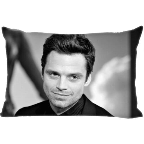 Custom Sebastian Stan Rectangle Pillowcase zipper dakimakura Classic Pillow Case size 35*45cm DIY Gift Drop Shipping