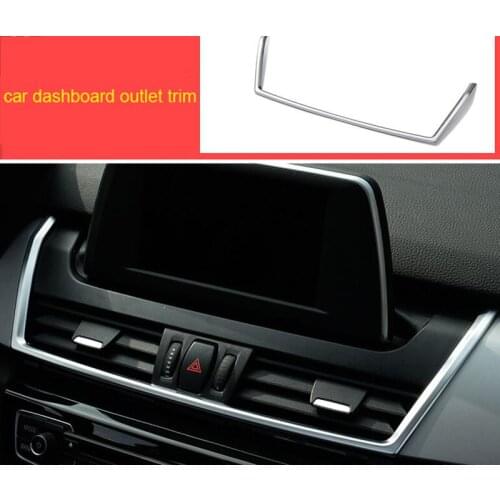 For BMW 2 series Gran tourer F46 218i 220i 2015-2019 ABS car dashboard outlet chrome molding trim 1pc