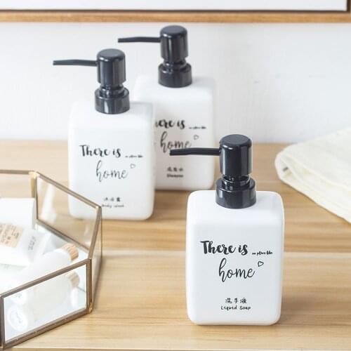 360ml Soap Dispenser Bath Body Wash Shampoo Bottle Liquid Soap Empty Storage Sub-bottle Bathroom Accessories
