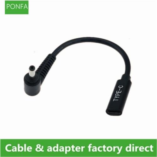USB 3.1 Type C USB-C Female to DC 19V 4.0*1.35mm 90 Degree Angled Cable PD Emulator Trigger for ASUS Deluxe14 13