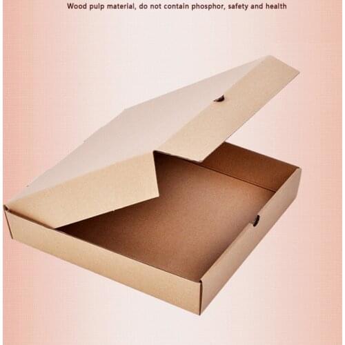 Pizza box Kraft paper box cheese cake boxes food packing portable bread Pizza sushi Pancake box 100pcs/lot