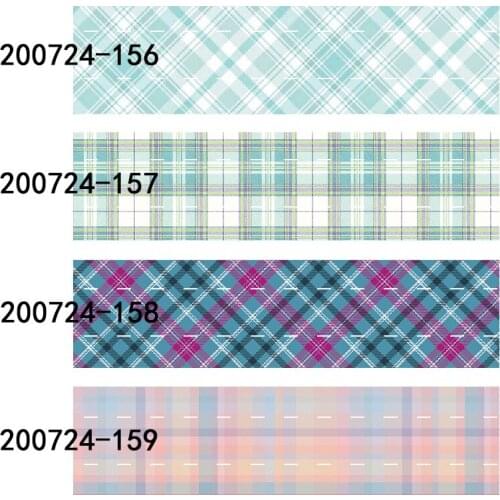 50 yards/lot) Free shipping 38MM colorful plaid tartan ribbon