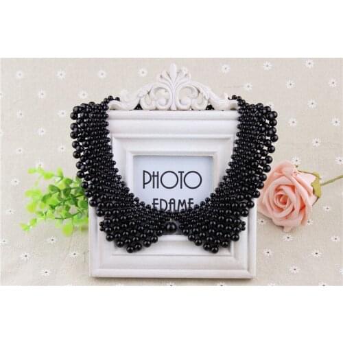 Hot-selling Handmade Pearle Fake Collar Free Shipping Real Pearl Fake Collar Fancy Necklace False Pearl Collar