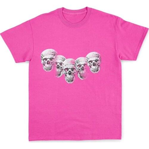 Mens and womens skull printed T-Shirt Top printed soft cotton T-shirt