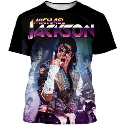 New classical Michael Jackson t shirt men women 3D printed fashion tshirt hip hop streetwear casual summer tops dropshipping